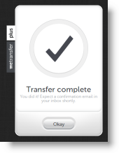 Transfer complete <br> Transfer complete <br>